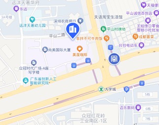深圳璟峯酒店（西丽大学城店）位置示意图