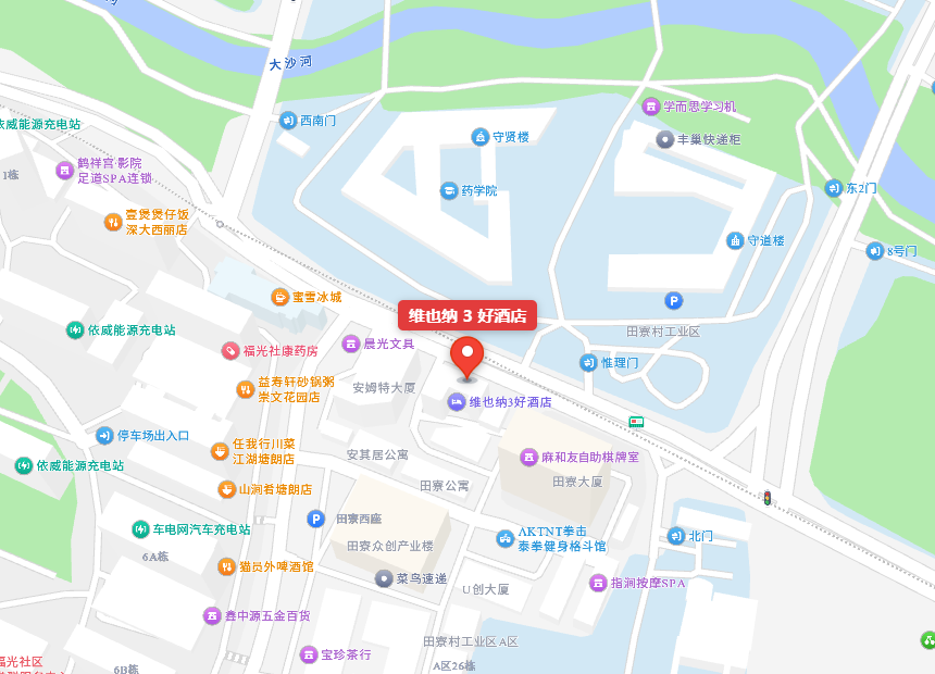 维也纳3好酒店（深圳南科大店）位置示意图